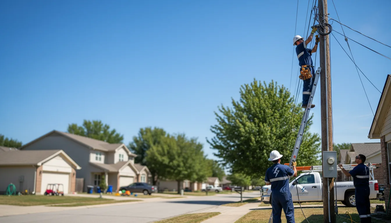 Residential electrician providing installation services in Black Oak, AR